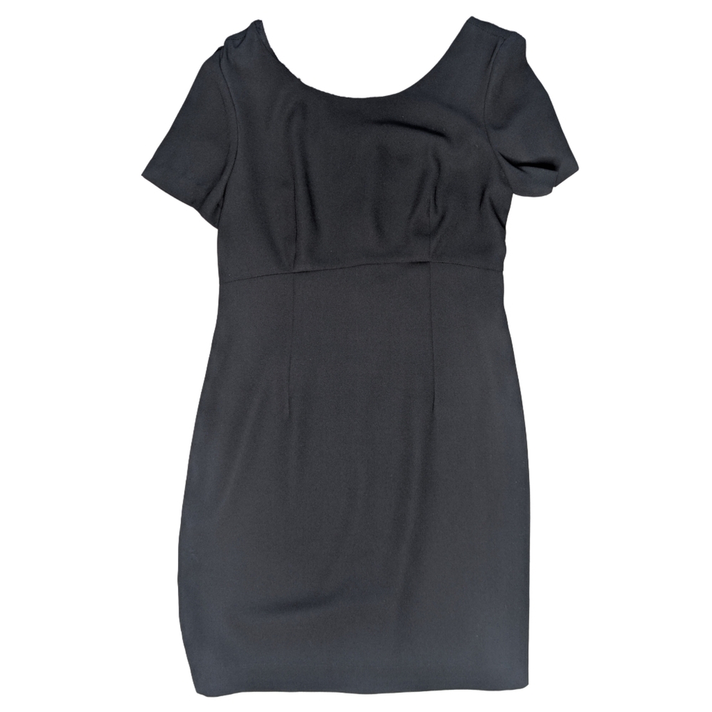 Vintage Randi May‎ Collection Women's Size 8 Black Button Back Midi Dress